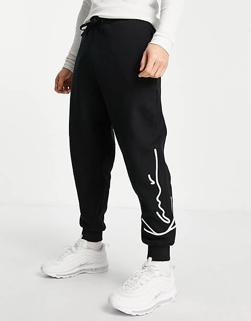 Tracksuits Karl Kani signature jersey joggers in black 