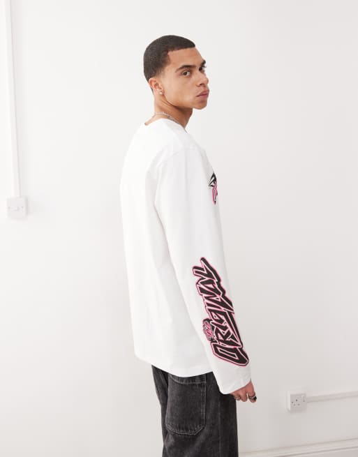 Karl Kani – Signature – Langarm-Shirt in Weiß mit Herz-Grafik-Logo, 4 von 4