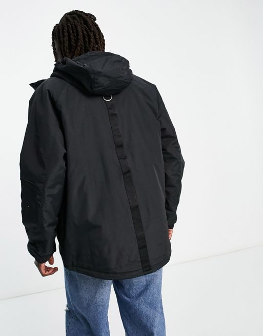 Karl Kani signature padded utility jacket in black