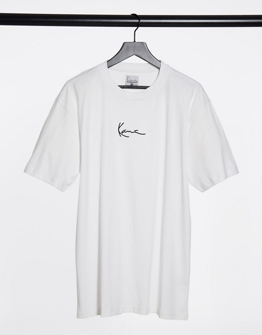 Karl Kani Signature small logo t-shirt in white