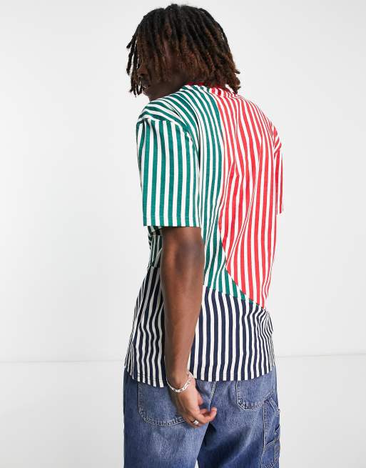 Karl Kani signature stripe block t-shirt in multi, 2 of 4