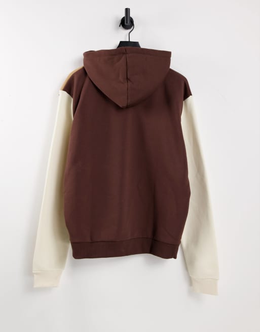 Karl Kani signature stripe hoodie in brown, 4 of 4