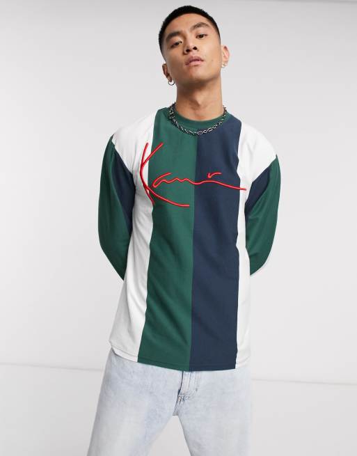 ASOS Kani long Signature | sleeve Karl in Stripe white/green