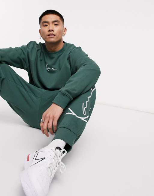 Karl Kani sweatsuit in green ASOS