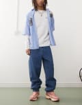 [Karl Kani] Karl Kani straight leg jeans in mid wash blue W32 Mid blue