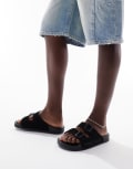 [Karl Kani] Karl Kani street sliders in black 38 BLACK