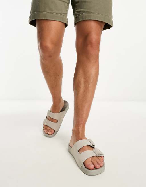 KARL KANI◆メンズ レザーサンダル Street Slide PRM [beige] KARL KANI◇メンズ レザーサンダル Street Slide PRM [beige