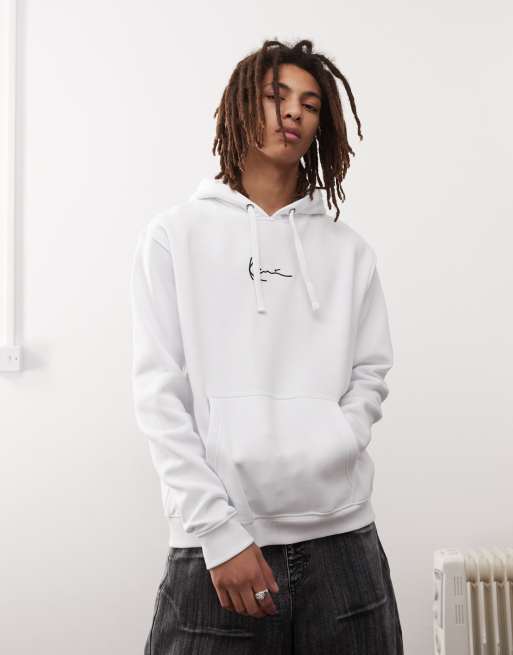 Karl Kani - Sweat à capuche avec logo signature - Blanc, 2 de 4