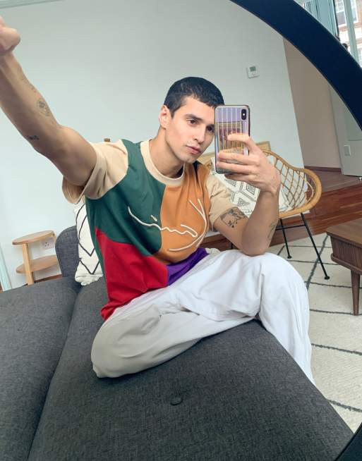 Karl Kani - T-shirt effet color block à logo emblématique - Multicolore, 4 de 4