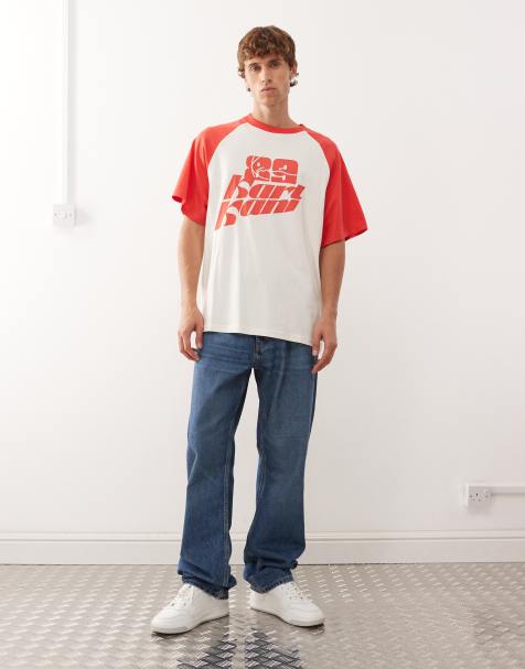 T-shirt Karl Kani Oversize Bleu Ciel Taille M - Occasion Très Bon état - Streetwear 2Pac