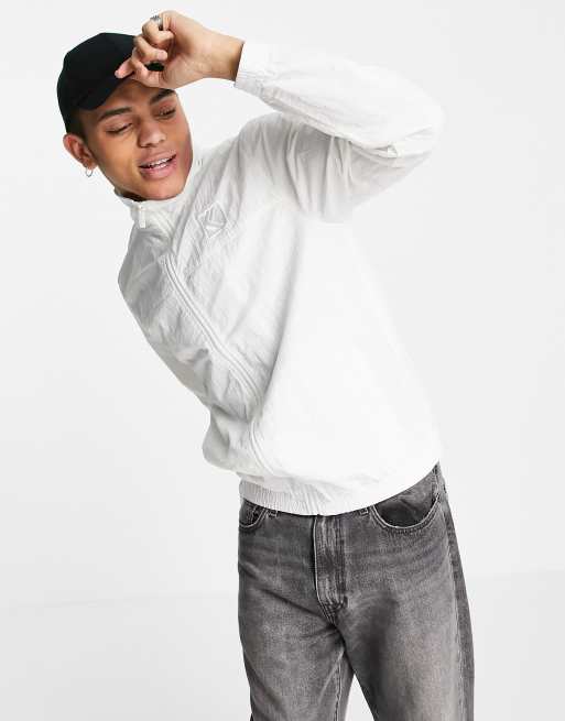 Karl Kani - Trainingsjack met kenmerkend logo in gebroken wit