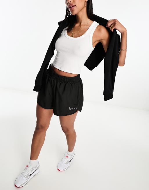 Karl Kani - Trainingsshort met logo in zwart