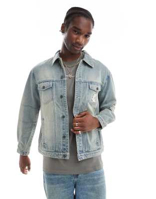 Karl Kani - Veste matelassée en jean - Bleu
