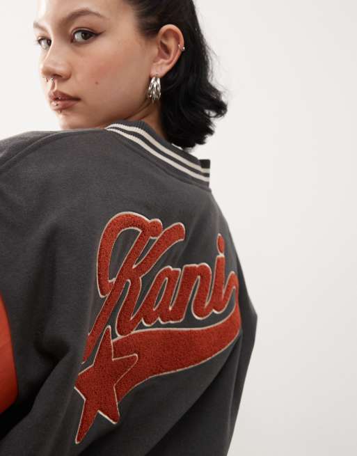 Karl Kani Veste teddy à logo étoile rétro Noir ASOS