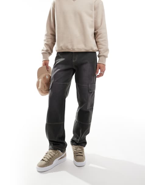 Karl Kani washed cargo pants in grey - view 1