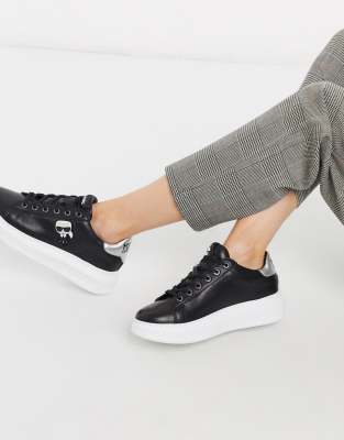 karl lagerfeld black trainers