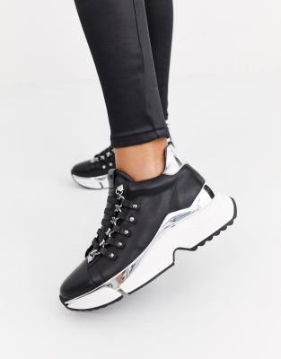 karl lagerfeld black trainers
