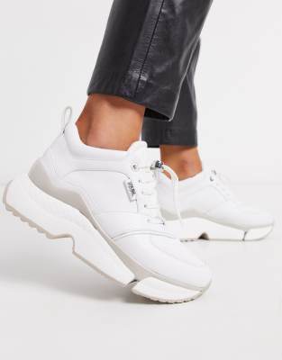 asos white leather sneakers