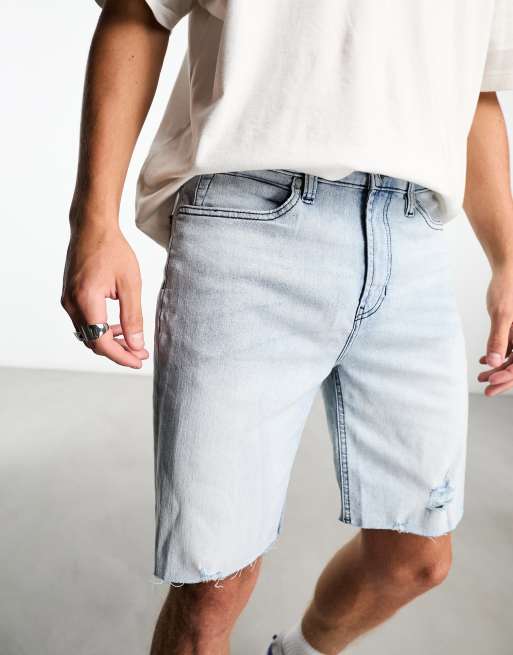 Karl Lagerfeld denim shorts in light blue | ASOS