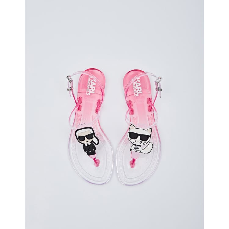 Karl lagerfeld hot sale flip flops