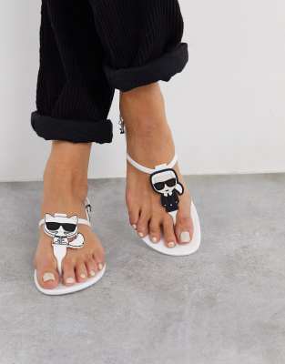 karl lagerfeld jelly sandals