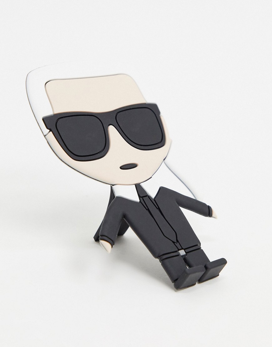 Karl Lagerfeld k/ikonik phone stand-Black