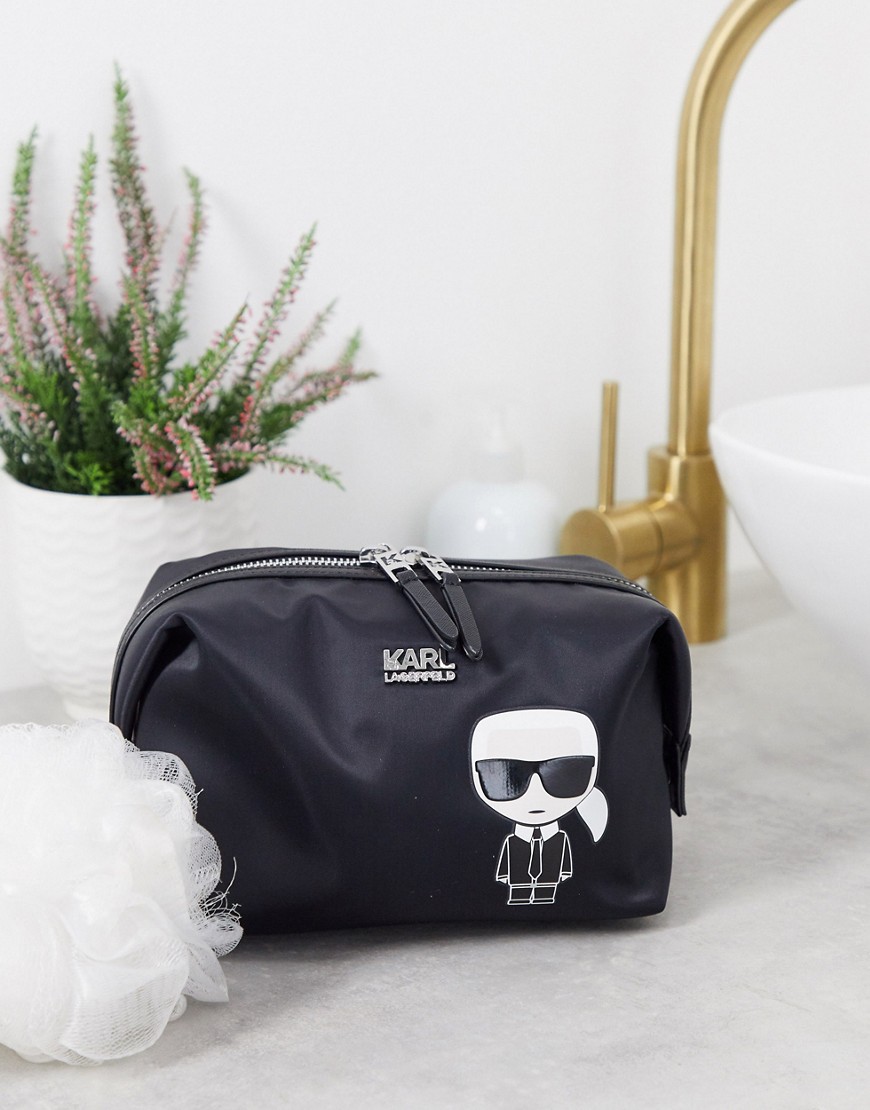 Karl Lagerfeld k/ikonik washbag-Black