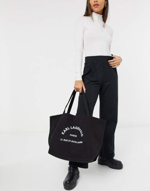 Karl lagerfeld 2025 canvas tote bag