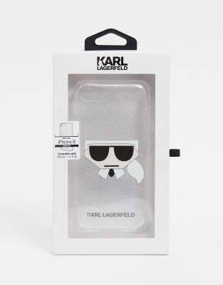 Karl Lagerfeld Karl Graphic Logo Iphone 8 Case In Grey Evesham Nj