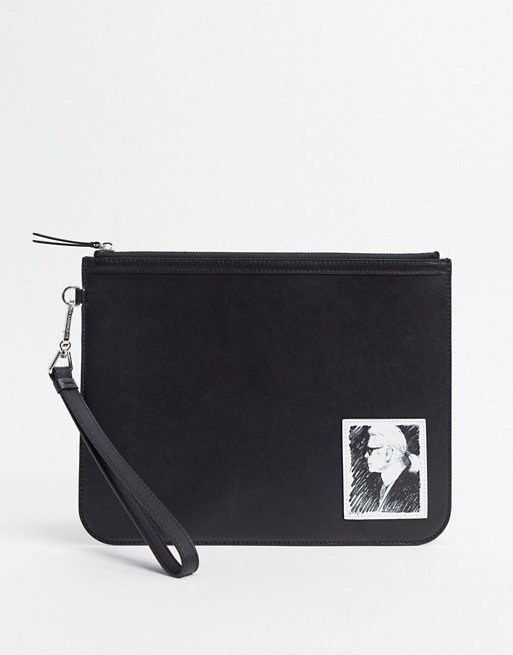 Karl Lagerfeld karl legend luxury is an elegance pouch