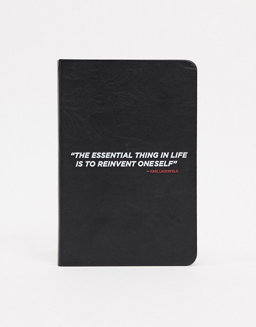 Karl Lagerfeld karl legend the essential thing in life is to reinvent oneself notebook