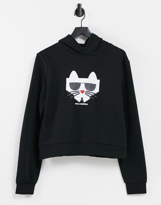 Karl Lagerfeld - Kocktail - Hoodie in zwart