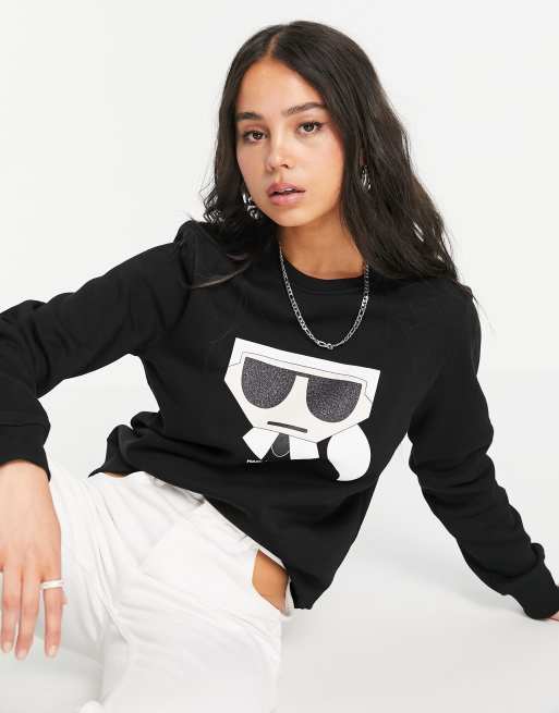 Karl lagerfeld cheap black sweatshirt