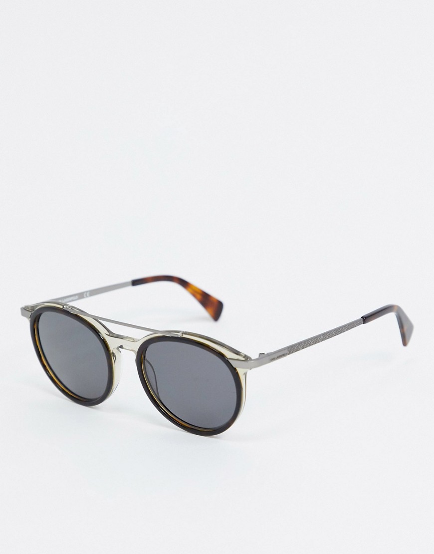 Karl Lagerfeld - Kreative - Ronde zonnebril in zwart
