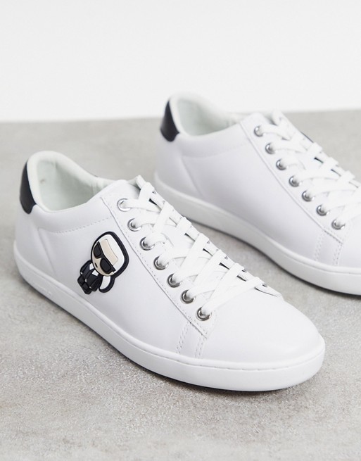 Karl Lagerfeld Kupsole trainers with Karl icon in white