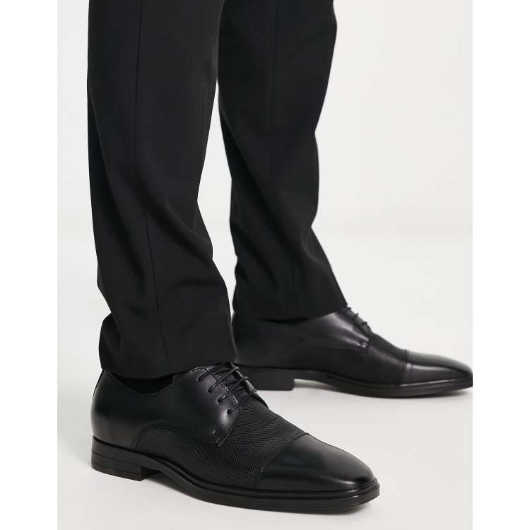 Uitschakelen Eenzaamheid Nauwkeurigheid Karl Lagerfeld leather toe cap derby shoes in black | ASOS