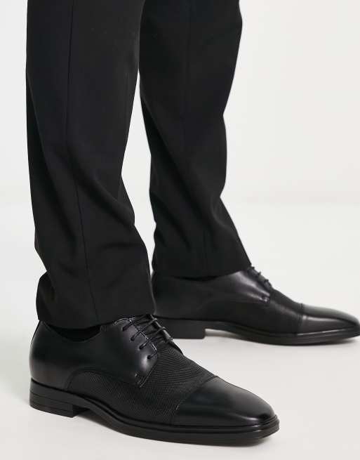 Uitschakelen Eenzaamheid Nauwkeurigheid Karl Lagerfeld leather toe cap derby shoes in black | ASOS