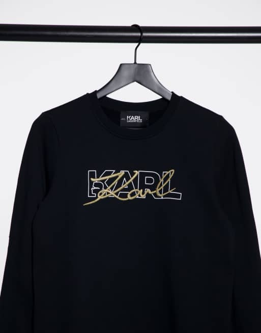 Karl lagerfeld sales logo sweatshirt