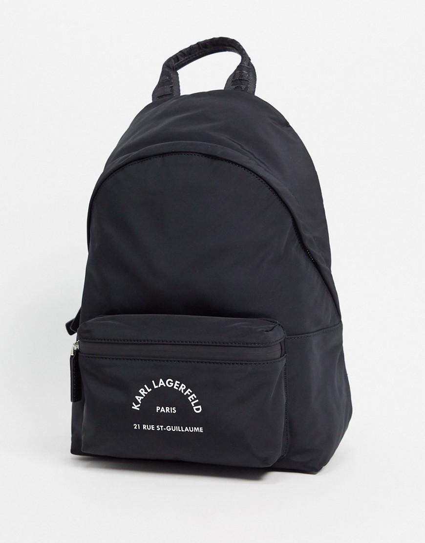 Karl Lagerfeld rue st guillaume backpack in black
