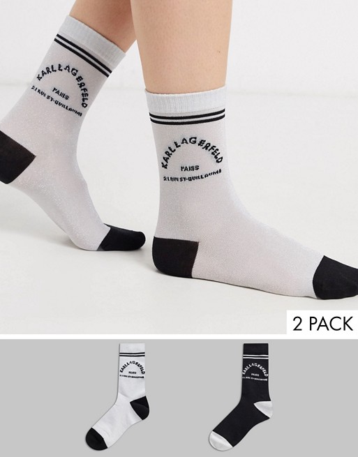 Karl Lagerfeld rue st guillaume socks 2 pack