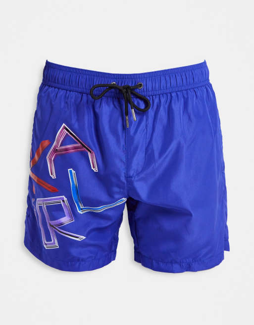 Karl Lagerfeld Short de bain Bleu marine ASOS