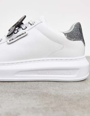 sneakers bianche con strass