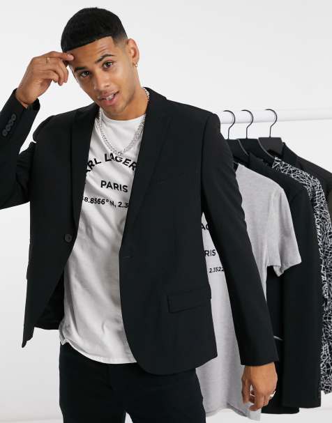 Karl Lagerfeld star embroidered blazer - view 1