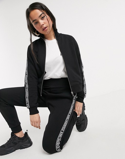 Karl Lagerfeld zip up sweat with logo