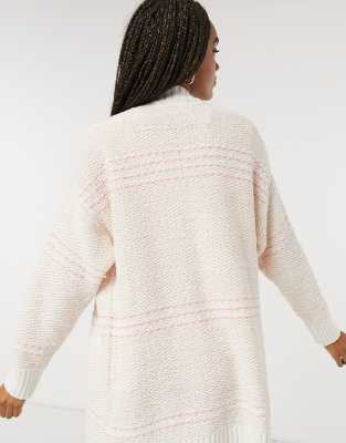 boucle knit cardigan