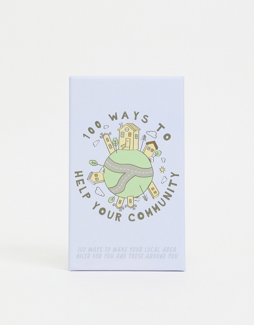 фото Карточки «100 способов помочь сообществу» gift republic-бесцветный