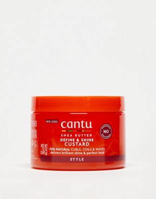 фото Кастард для волос с маслом ши для структурирования прядей и придания блеска cantu - 340 г-бесцветный