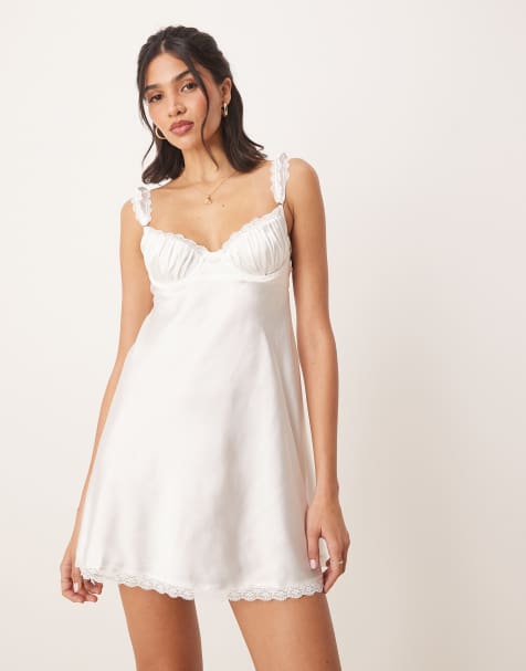 Kat The Label Celeste slip in ivory - view 1