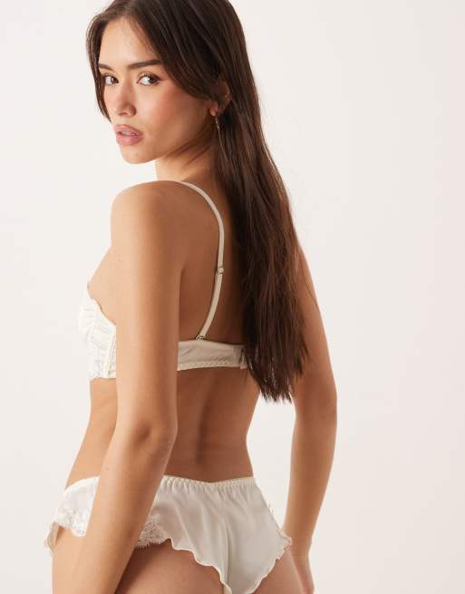 Kat The Label Jean bridal french knicker in antique white, 2 of 4