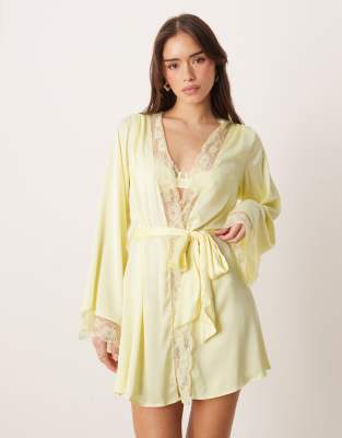 Kat The Label Sidney robe in limoncello